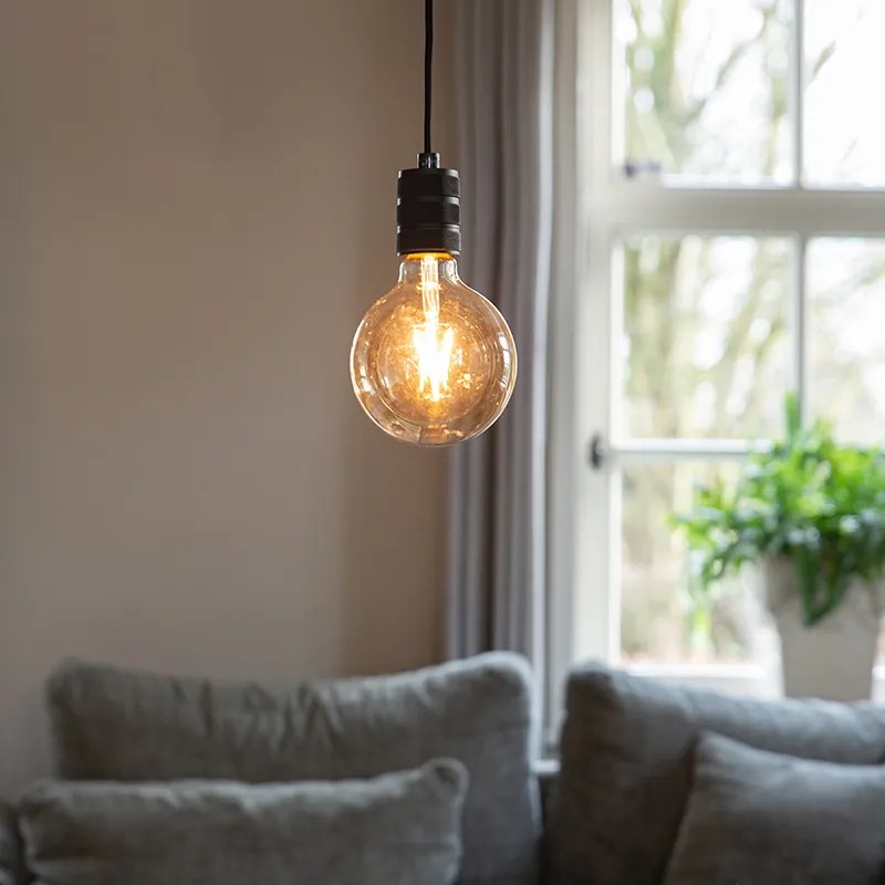 Moderné závesné svietidlo čierne - Cavalux