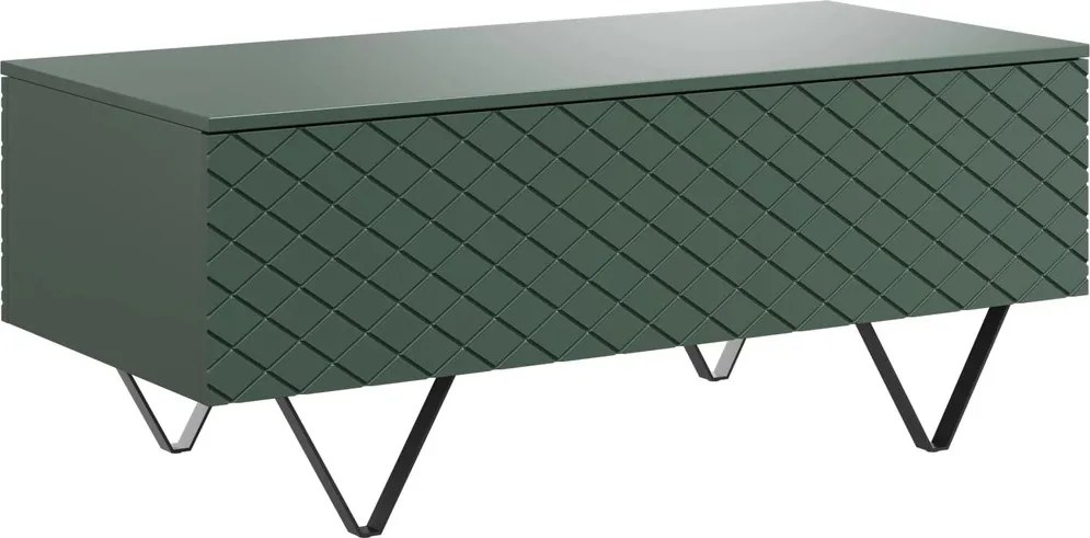 Konferenčný stolík Scalia 120 2K s úložným priestorom - labrador mat / čierny nožičky - Limitovaná ponuka