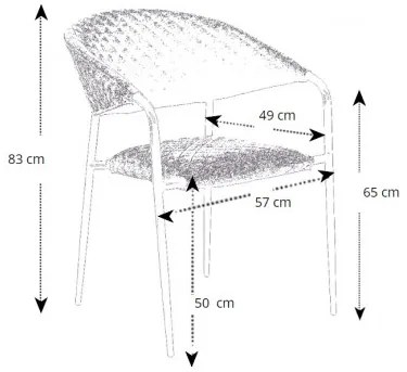 Doppler SALERNO MELIA LIKA-TEX® - záhradná hliníková sedacia súprava 4+1