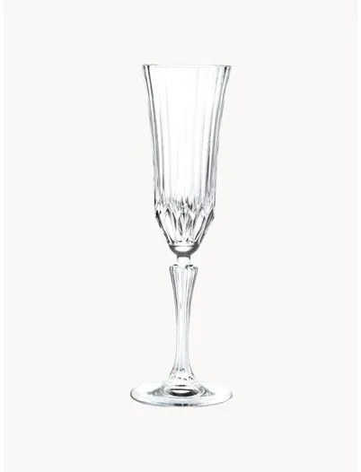 Krištáľové poháre na šampanské Adagio, 6 ks