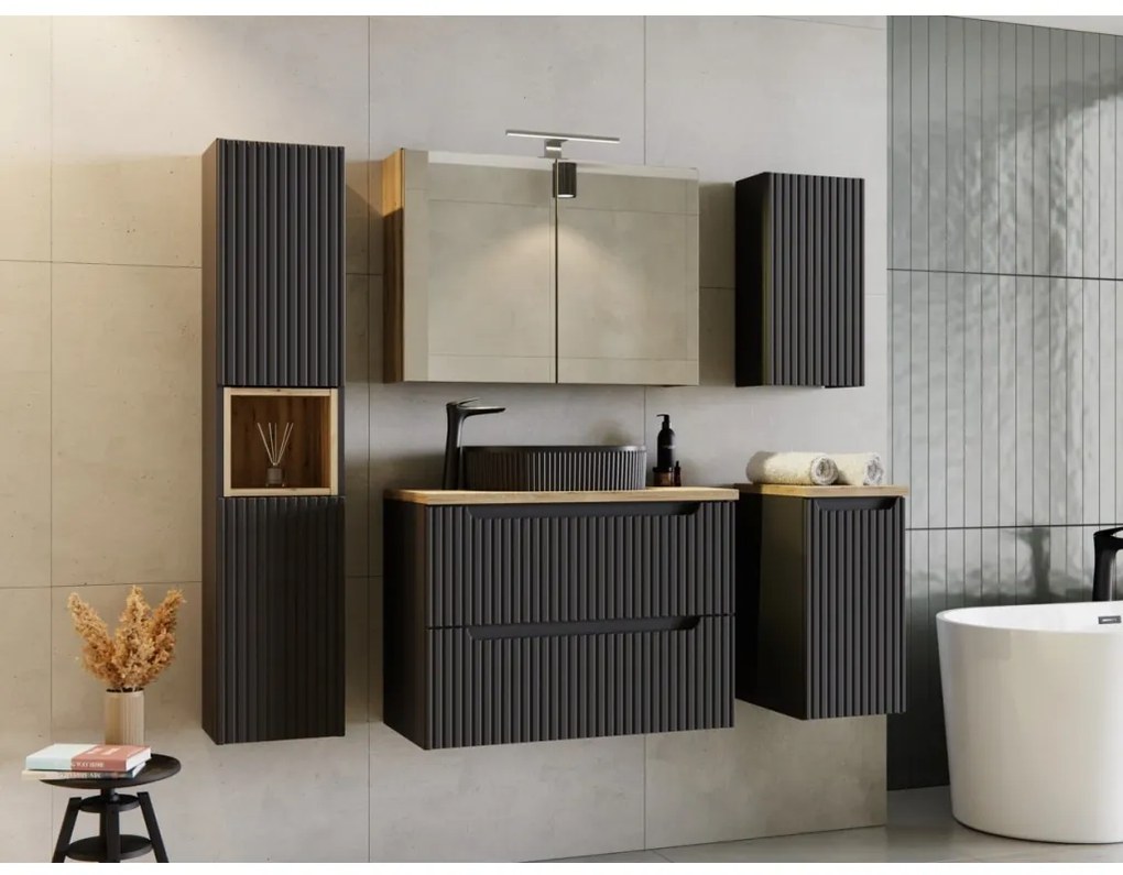 Kúpeľňový regál Nova Oak A 83-27-Q dub evoke