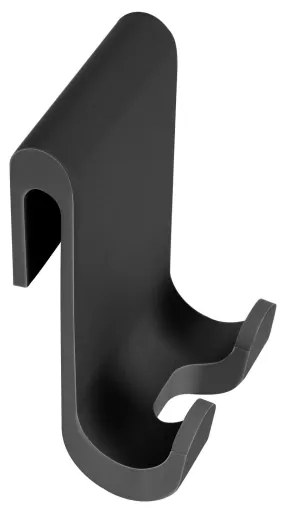 WENKO 24171100 - Stierka do sprchy MOLA 21 x 24,5 cm nerez/čierna