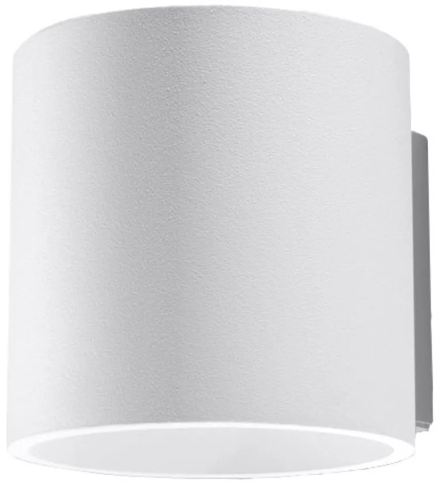 Nástenné svietidlo Orbis, 1x biele kovové tienidlo