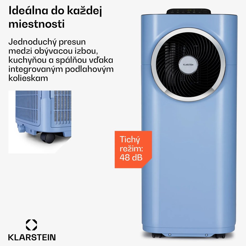Klarstein Kraftwerk Smart 10K, mobilná klimatizácia 3 v 1, 10 000 BTU, ovládanie cez aplikáciu, diaľkový ovládač