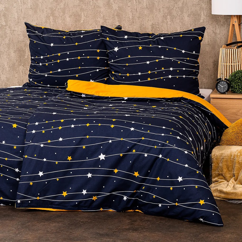 4Home Bavlnené obliečky Night sky, 160 x 200 cm, 70 x 80 cm