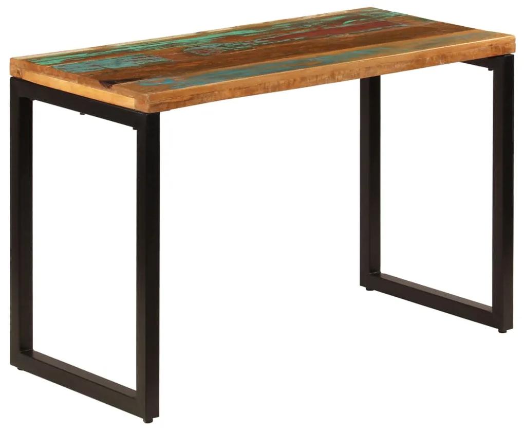 vidaXL Jedálenský stôl 115x55x76 cm masívne recyklované drevo a oceľ