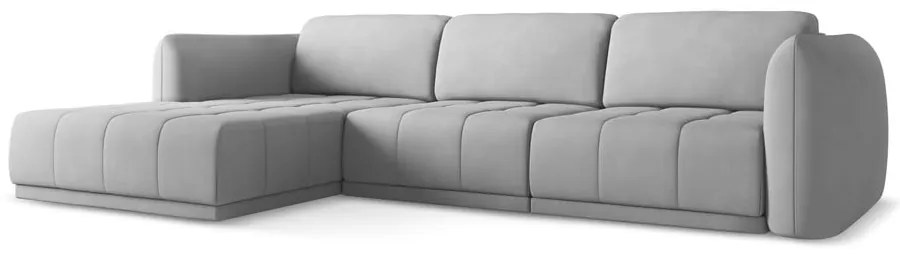 Svetlosivá rohová pohovka (ľavý roh) Hoku – Makamii