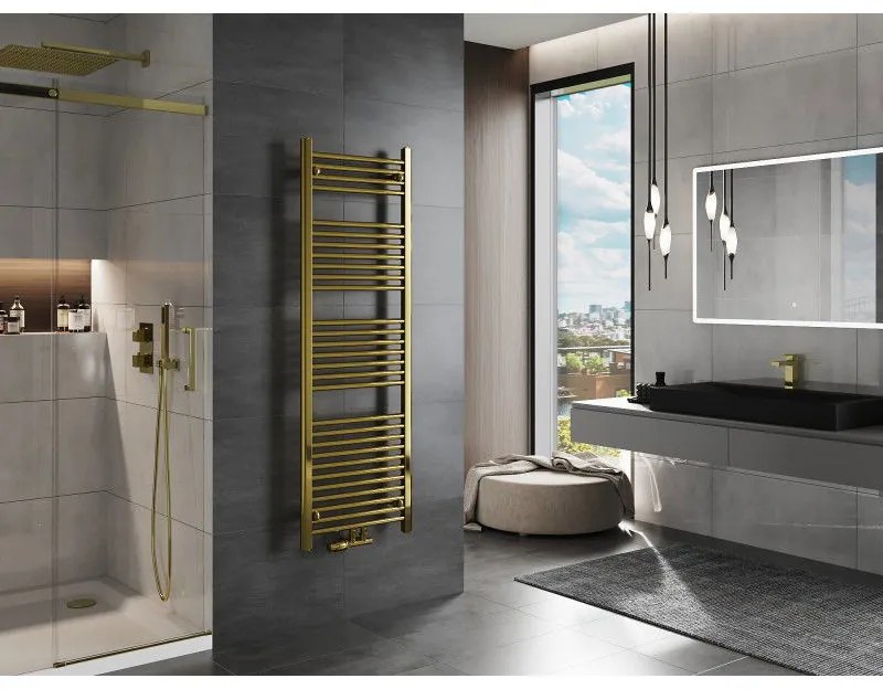 Mexen Mars, vykurovacie teleso 1500x500 mm, 494 W, zlatá lesklá, W110-1500-500-00-50