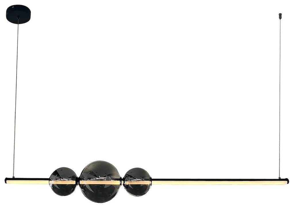 Závesné LED svietidlo Kugel, 1x LED 30w, 4000k, b/g