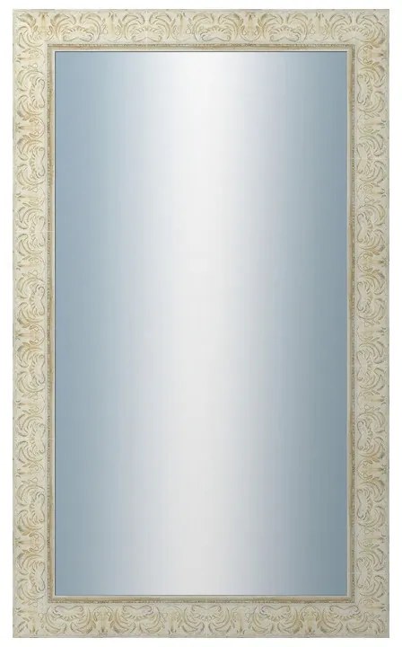 DANTIK - Zrkadlo v rámu, rozmer s rámom 60x100 cm z lišty PRAHA biela (2930)