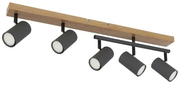 Globo 57911-5G - Bodové svietidlo ROBBY 5xGU10/35W/230V hnedá/čierna