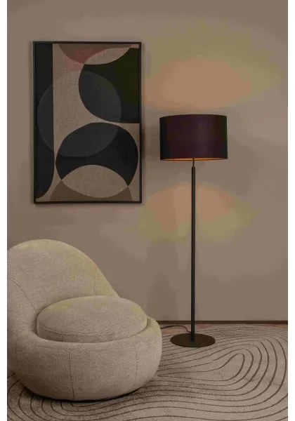 Lucide 45709/81/30 - Stojacia lampa MAYA 1xE27/40W/230V čierna