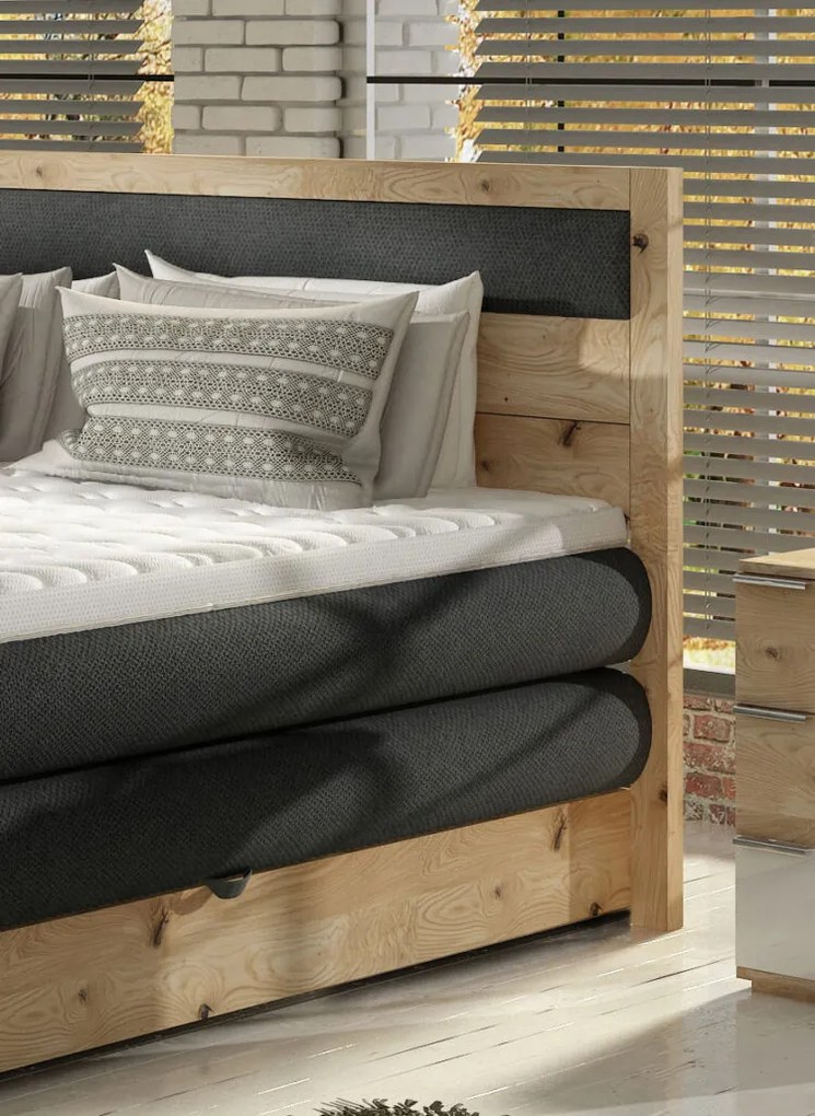 Boxspring posteľ massiv wood LISA