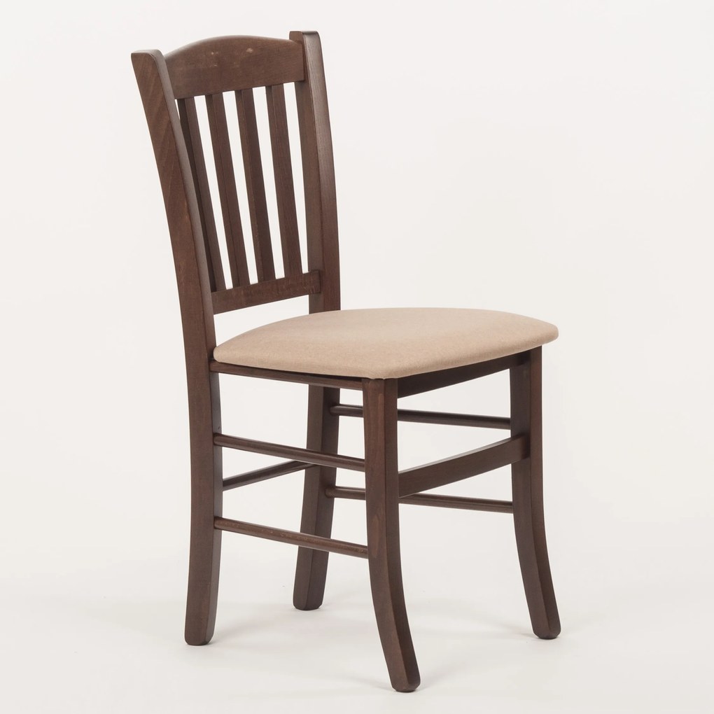 Stima Stolička VENETA s čalúneným sedákom Vyberte odtieň ->: Tmavo hnedá, Vyberte látku ->: LUX Cappuccino 24