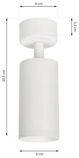 Bodové svietidlo MICA 1xGU10/25W/230V