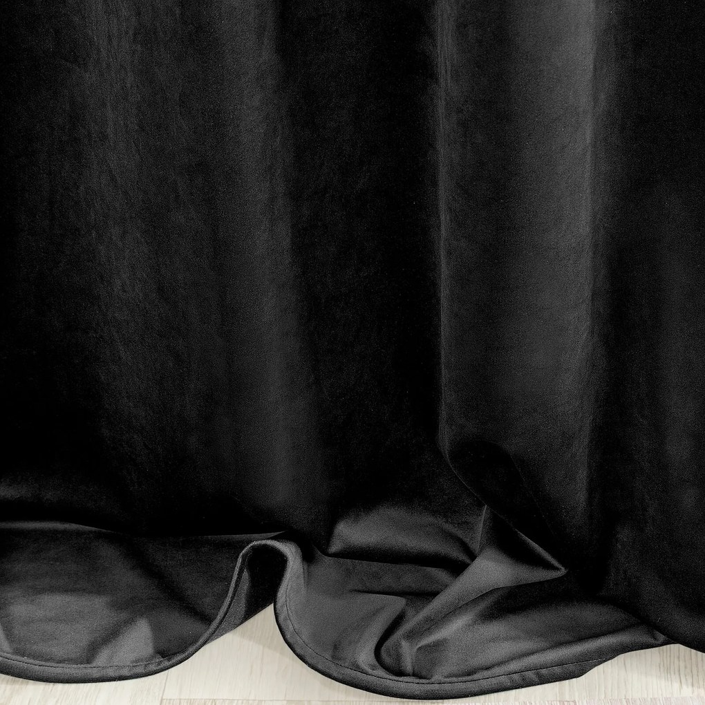 ZATEMŇOVACÍ ZÁVES NA KRÚŽKOCH RIA 140X250 CM ČIERNA