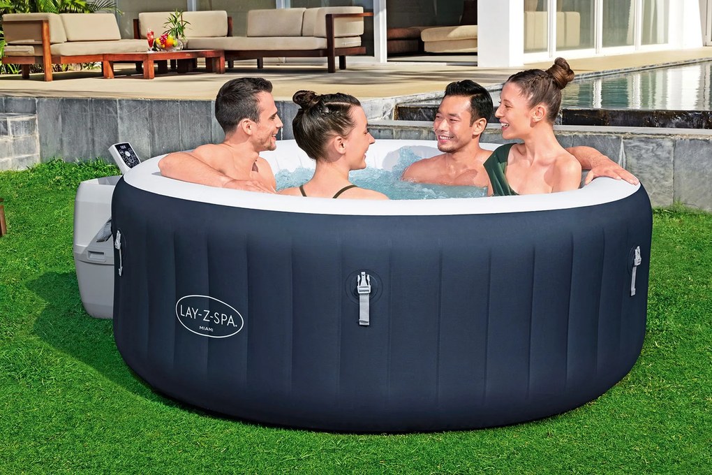 BESTWAY Lay-Z-Spa Miami EnergySense AirJet Vírivka, 180 x 66 cm, 4 osoby 6001C