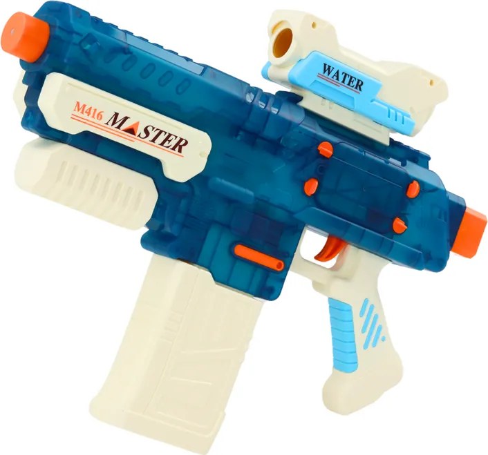 LEAN Toys Vodná pištoľ M416 500 ml na batérie s dosahom 8-10 m