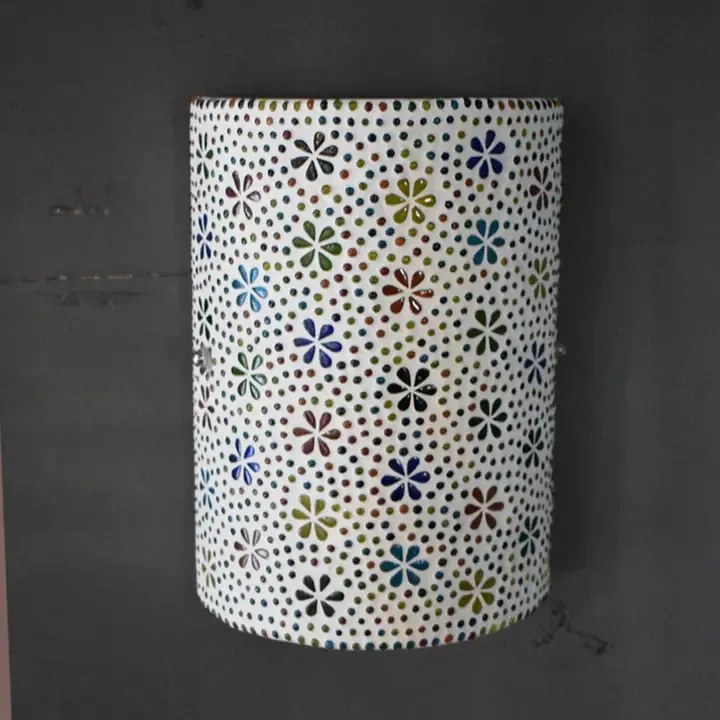 Mosaic lampa nástenná orientálna s vypínačom KVETY 17*26