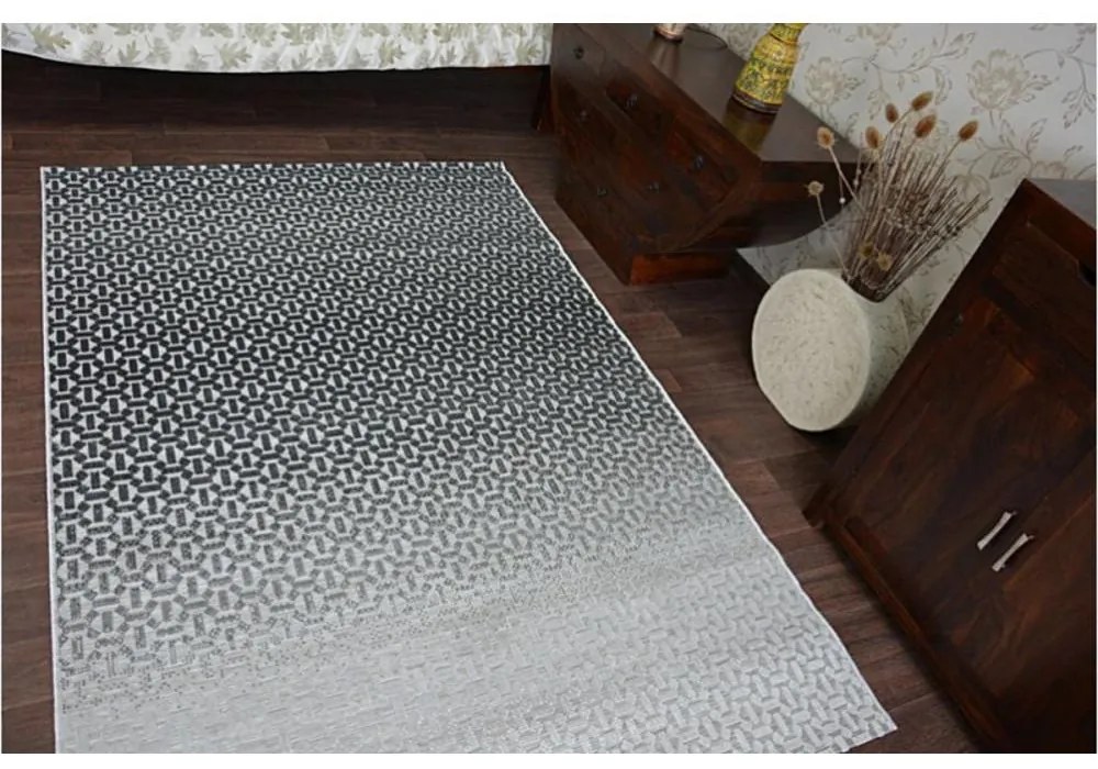 Kusový koberec PP Struktura sivý 120x170cm