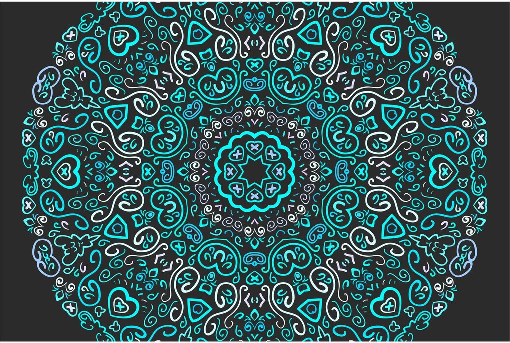 Obraz ornamentálne abstrakcie (90x60 cm)