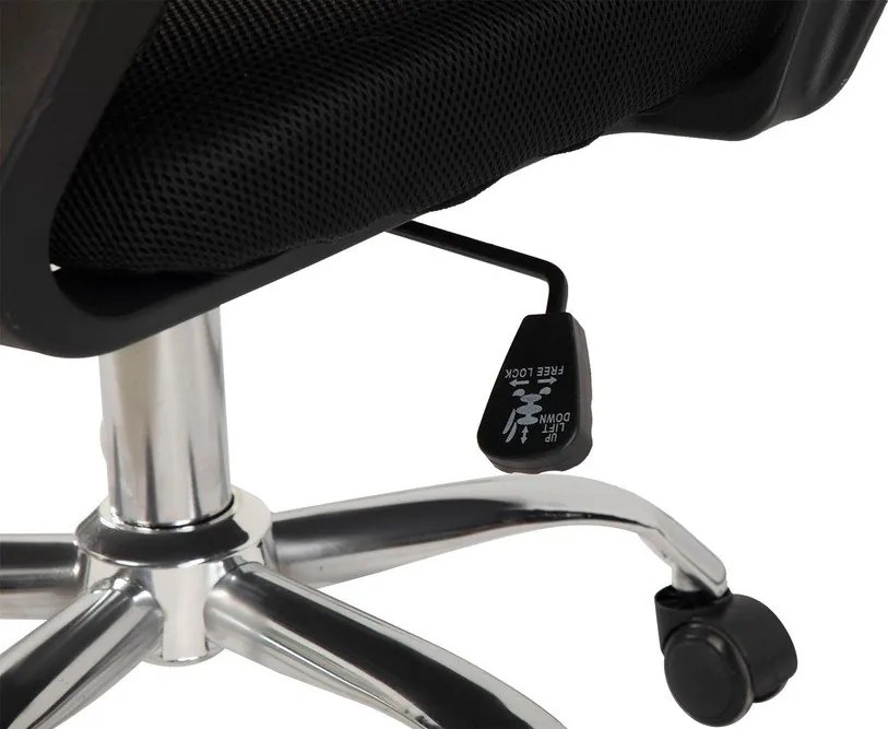 Čierna čalúnená kancelárska stolička Evon – Bonami Essentials