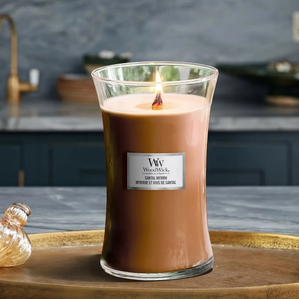 WoodWick vonná sviečka veľká váza santalové drevomyrha, 609 g