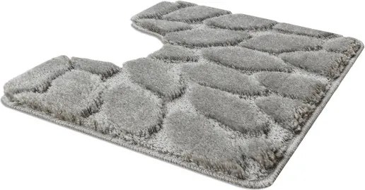 Sada kúpeľňových koberčekov SUPREME STONES kamienky, sivá