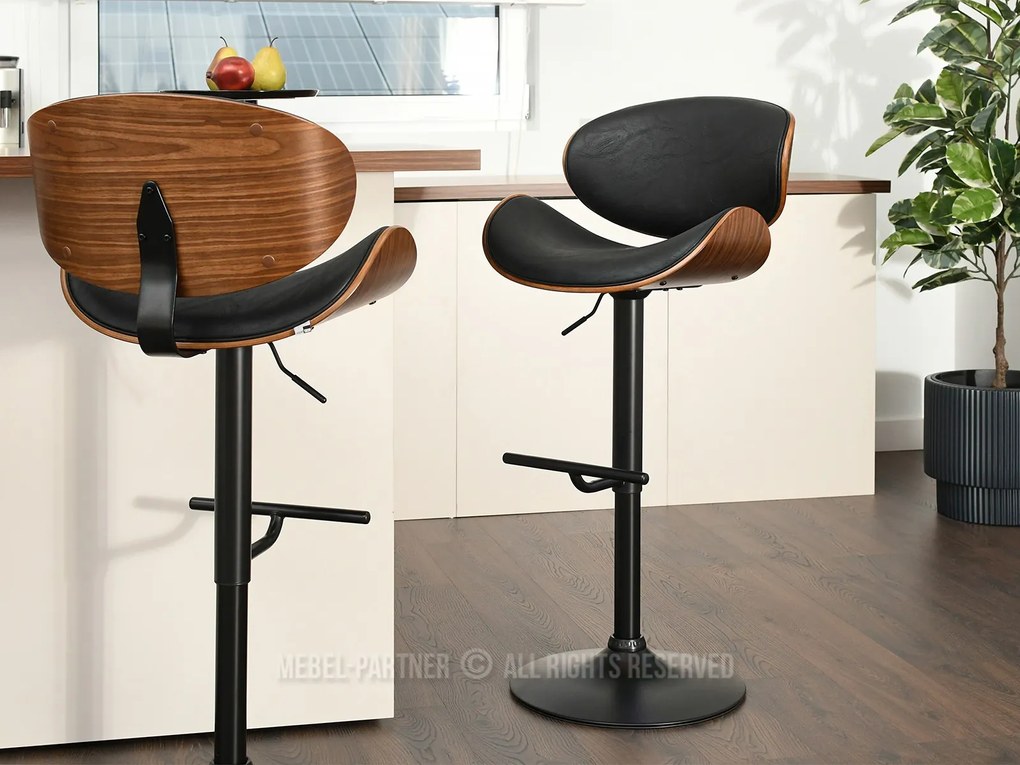 Stolička Hitman (orech tmavý + čierna). Akcia -14%. Vlastná spoľahlivá doprava až k Vám domov. 1110599