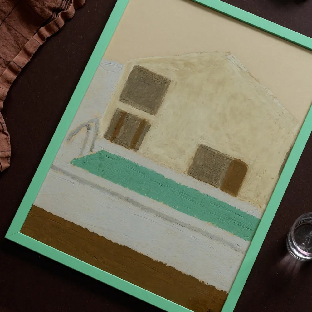 Moikka Plagát Hotel Swimming Pool by Isabelle Vandeplassche 21x29,7 (A4)