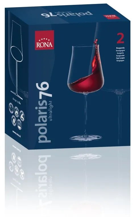 RONA 2x Pohár na víno POLARIS 760ml