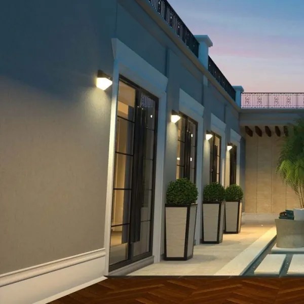 LED solárne nástenné svietidlo so senzorom LED/2W/3,7V 4000K IP65 1200 mAh