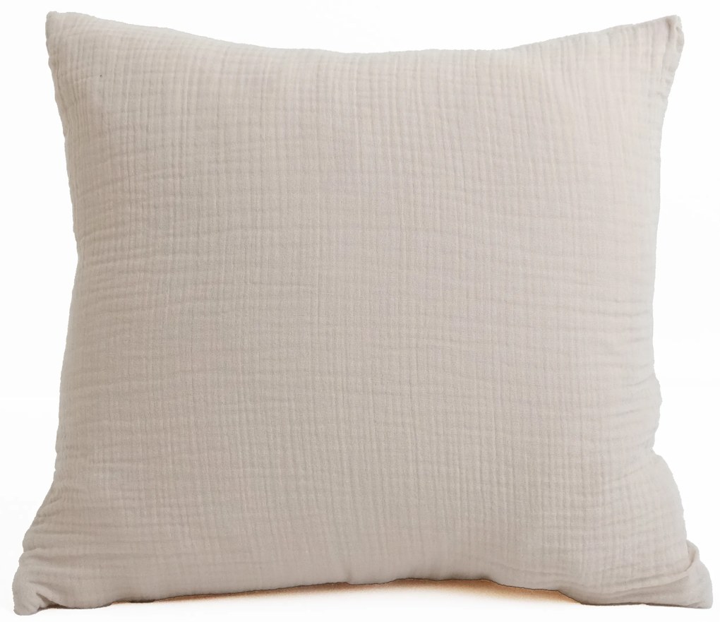 Mušelínová obliečka na vankúš 40 x 40 cm - Alexia prírodná