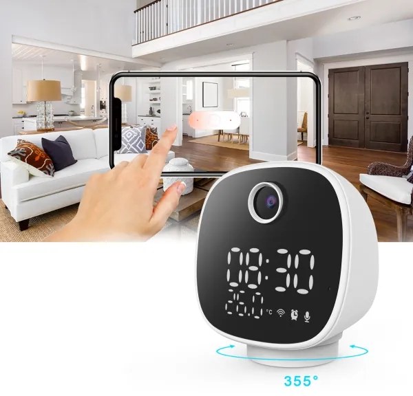 Solight 1D81- Inteligentná kamera s tepl., budíkom a LED svetlom 1296p Wi-Fi Tuya IP65