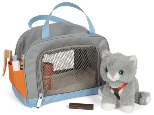 Small Foot - Plyšová mačka s ošetrovateľskou sadou