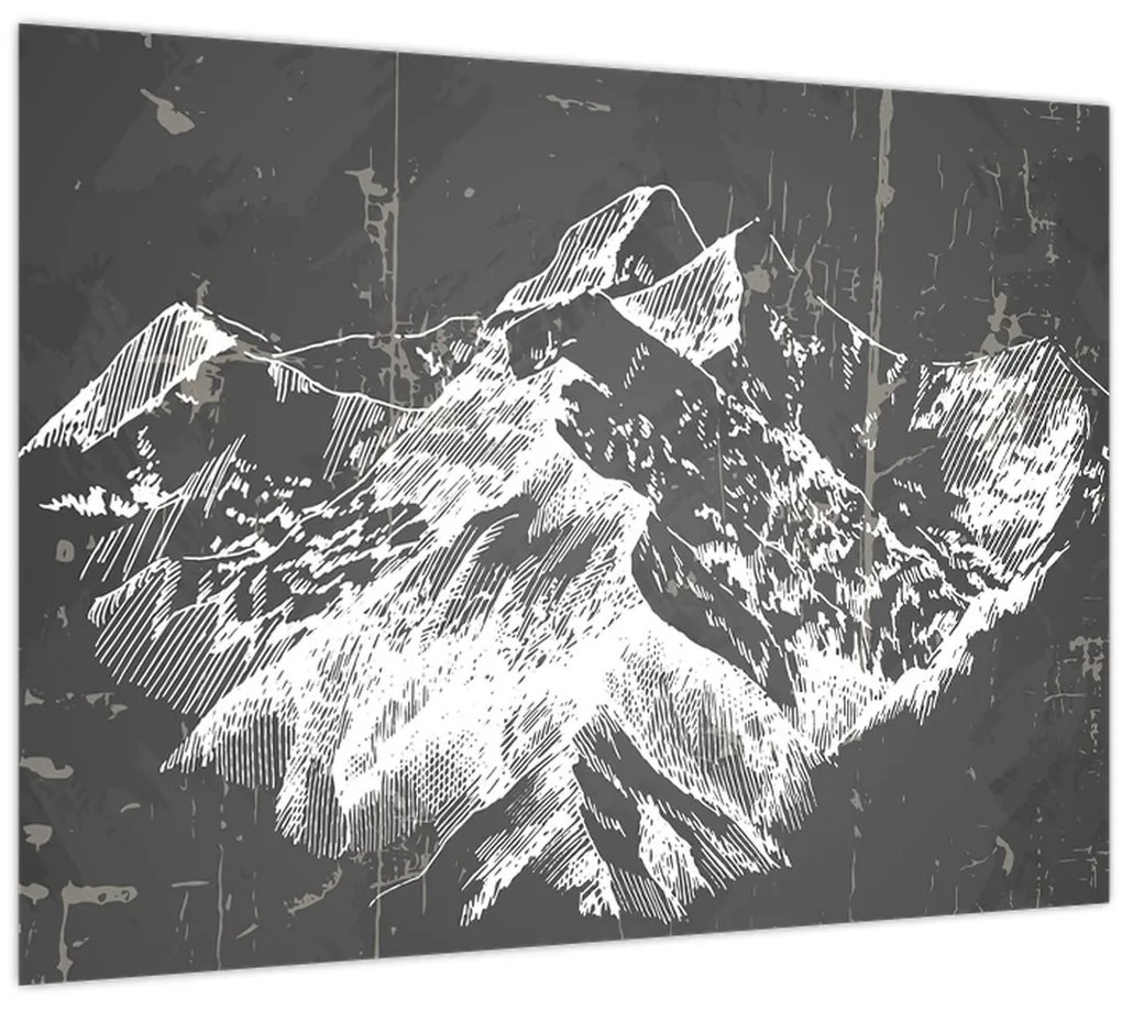 Obraz - Ilustrácie hôr (70x50 cm)