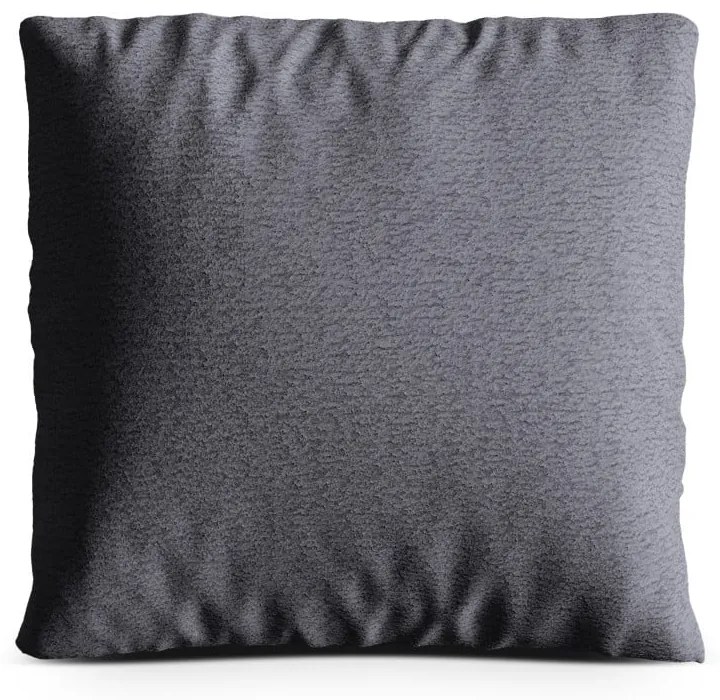 Tmavosivý vankúš na gauč z textílie buklé Kemi – Cosmopolitan Design