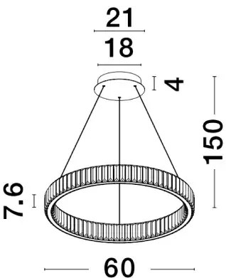 LED luster Aurelia 2