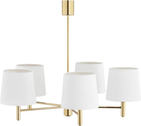 BRILAGI - Luster MONTE na tyči 5xE27/60W/230V krémová/zlatá
