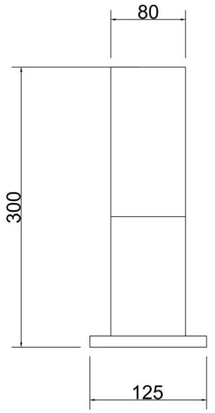 Maytoni O418FL-01GR - Vonkajšia lampa WILLIS 1xE27/60W/230V 30 cm IP54 antracit