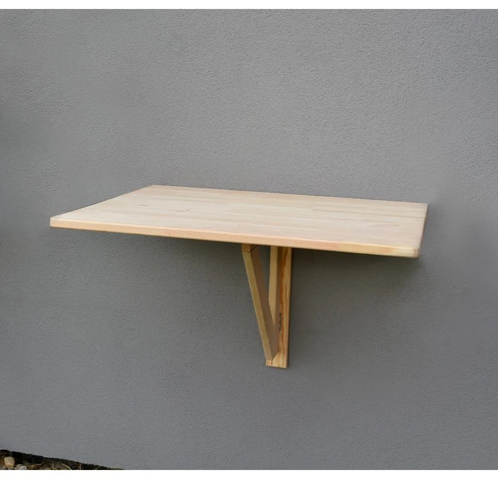 Záhradný nástenný stolík z borovicového dreva 79x59 cm - Rojaplast