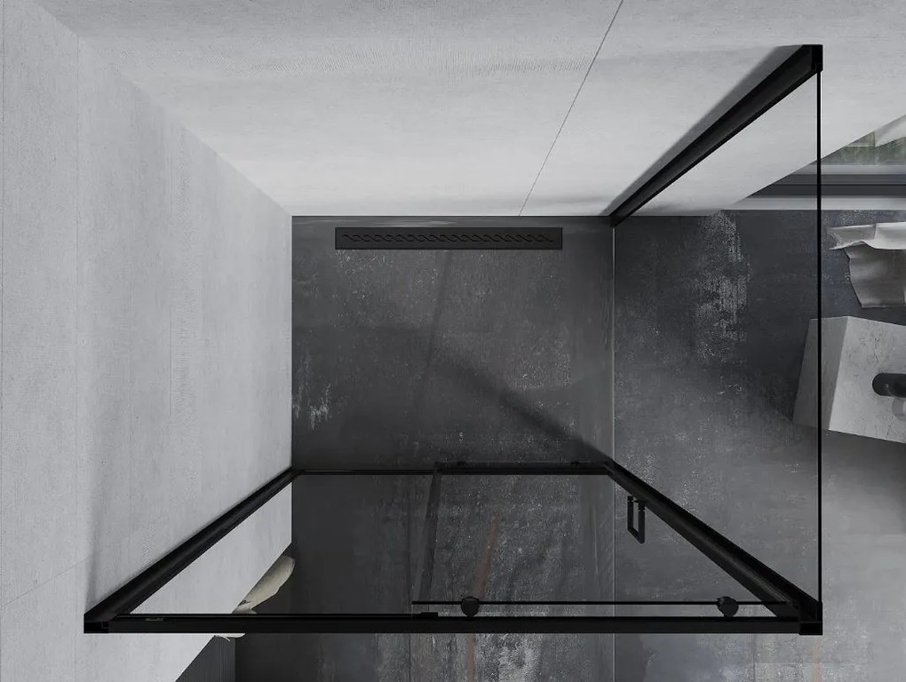 Sprchovací kút maxmax APIA - 140x90 cm - BLACK