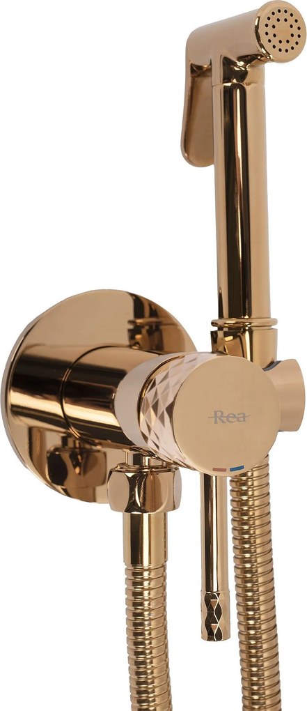 Rea Lungo Loop Diamond, podomietková bidetová batéria, medená lesklá, REA-B8971