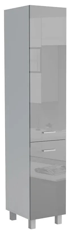 Kuchynská skrinka Lucjan 40DK 2F 2100 LUX šedá