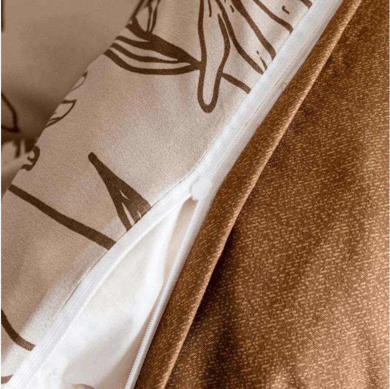 Flanelové obliečky z mikrovlákna MINARO béžové Rozmer obliečky: 70 x 90 cm | 140 x 200 cm