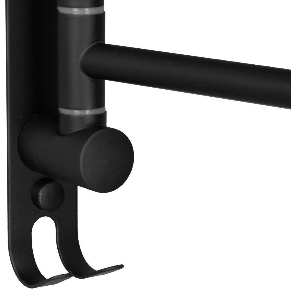 Kúpeľňový vešiak na uteráky ONTI čierny