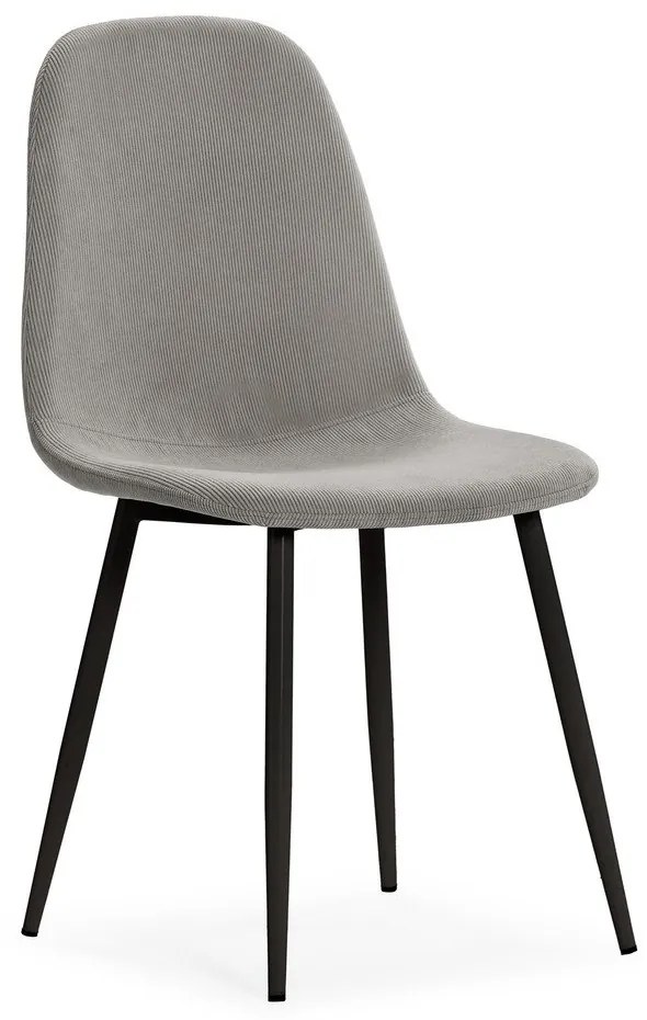 Svetlosivé čalúnené jedálenské stoličky v súprave 4 ks Minka – Marckeric