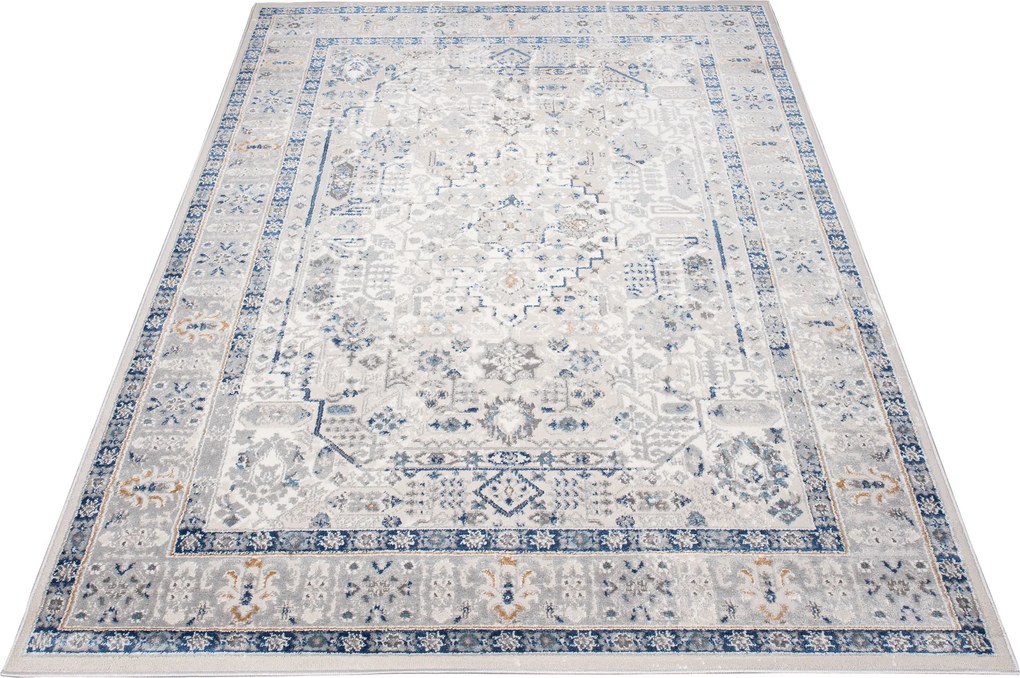 TA Koberec G549B BIELA/D_MODRÁ IDAHO HIL Rozmer: 140x200 cm