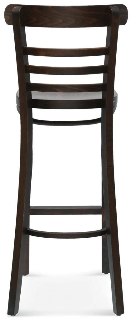FAMEG BST-225 - barová stolička Farba dreva: buk štandard, Čalúnenie: koža L2
