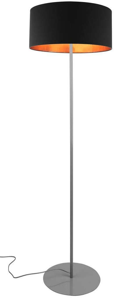Stojacia lampa Shade, 1x textilné tienidlo (výber zo 4 farieb), (výber z 3 farieb konštrukcie), (fi 44cm), g